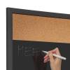 Combi Board - Black Board / Cork 45 x 60 cm - 12