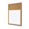 Combi Board - Wooden Whiteboard / Cork 45 x 60 cm - 0