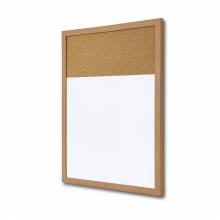 Combi Board - Wooden Whiteboard / Cork 45 x 60 cm