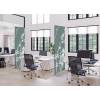 Textile Room Divider Deco 100-200 Double Abstract Japanese Cherry Blossom Green - 13