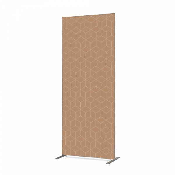 Textile Room Divider Deco 100-200 Double Hexagon Beige ECO print material