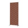 Textile Room Divider Deco 85-200 Double Hexagon Blue-Brown ECO print material - 5