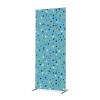 Textile Room Divider Deco 100-200 Double Dots Colour Blue ECO print material - 0