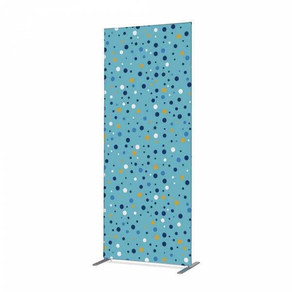 Textile Room Divider Deco 85-200 Double Dots Colour Blue ECO print material