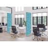 Textile Room Divider Deco 100-200 Double Dots Colour Blue - 10