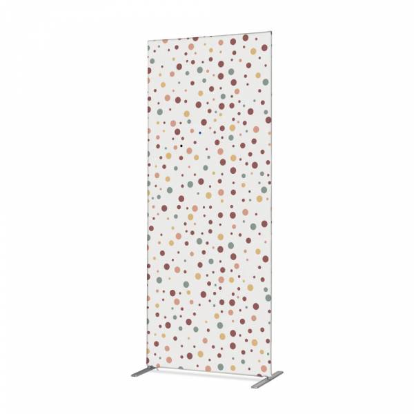 Textile Room Divider Deco 100-200 Double Dots Colour Earth