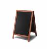 Large A-Frame Chalkboard Premium (Light Brown) - 4