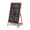 Wooden A-board Flip 55 x 105 cm Light Brown - 3