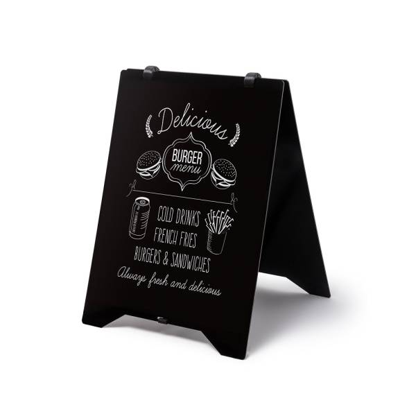 A-board ZPGA1 - 594x841mm, Chalkboard version, BOND 3mm black