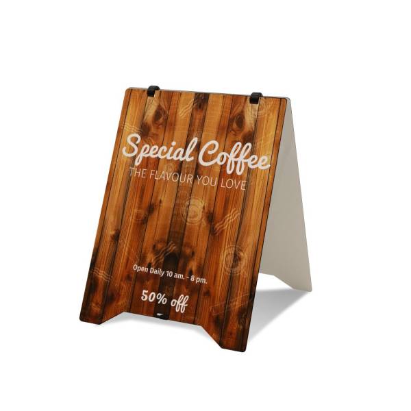 A-board ZPG50x70 - 500x700mm Grab & Grip, BOND 3mm,  white