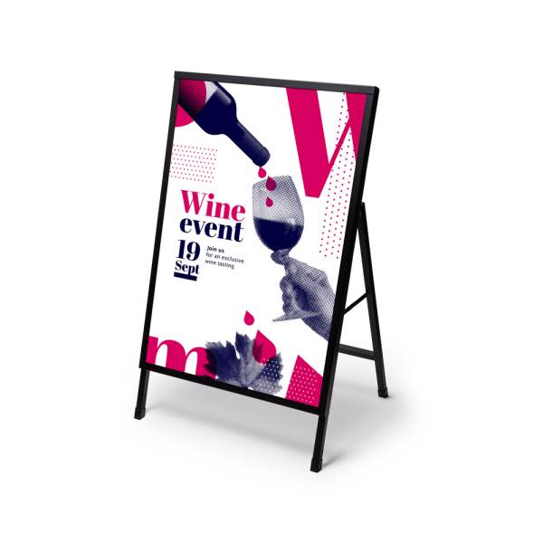 Single Sided A-board Slide-in, poster size A1