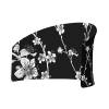 Textile Room Divider Moon Abstract Japanese Cherry Blossom Black - 2