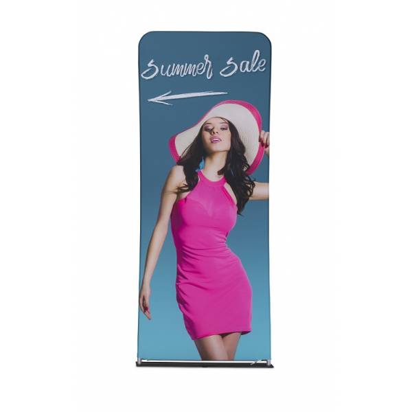 Zipper-Wall Banner 100x250cm Graphic Double Sided