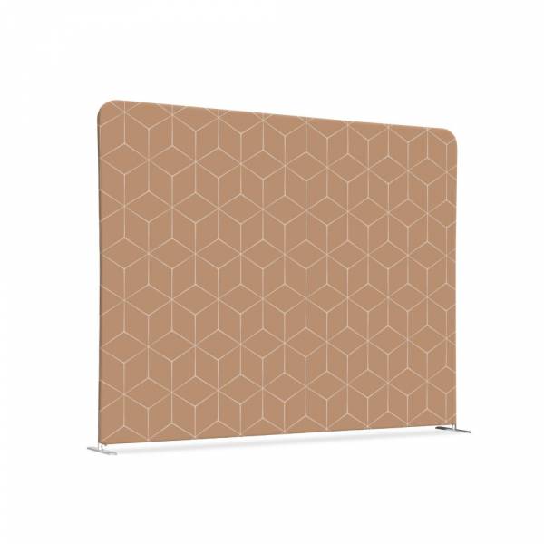 Textile Room Divider 200-150 Double Hexagon Beige