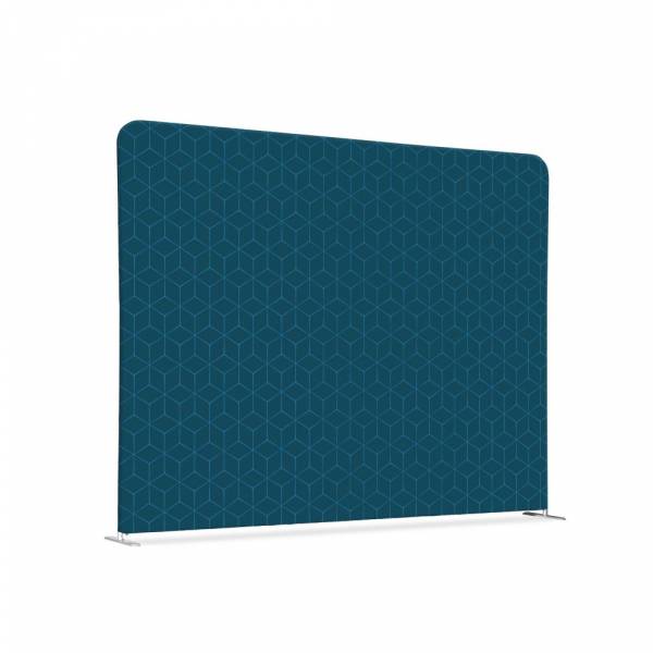 Textile Room Divider 200-150 Double Hexagon Blue