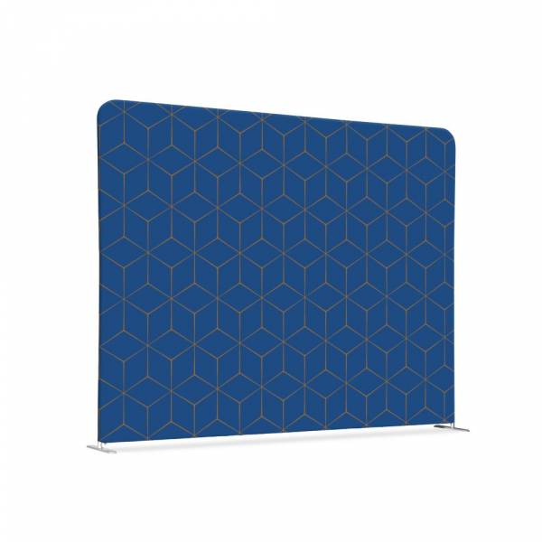 Textile Room Divider 200-150 Double Hexagon Blue-Brown