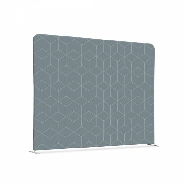 Textile Room Divider 150-150 Double Hexagon Grey