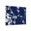 Textile Room Divider 150-150 Double Abstract Japanese Cherry Blossom Blue - 3