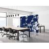 Textile Room Divider 200-150 Double Abstract Japanese Cherry Blossom Black - 15