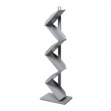 Zig Zag 6x A4 Brochure stand - Silver