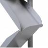 Zig Zag 6x A4 Brochure stand - Silver - 2