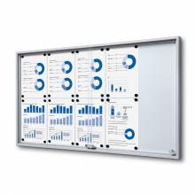 Noticeboard with sliding doors -  SLIM