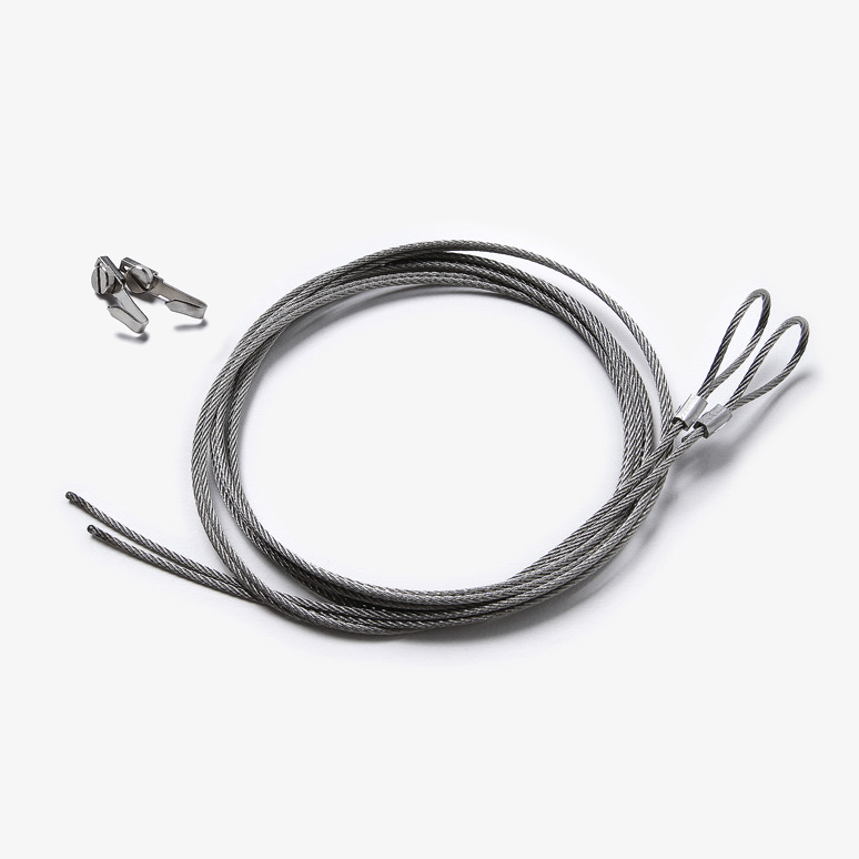 2m Wire Hanging Kit with hooks and loop ends Set of 2